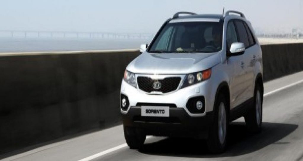 Le Kia Sorento avant Francfort