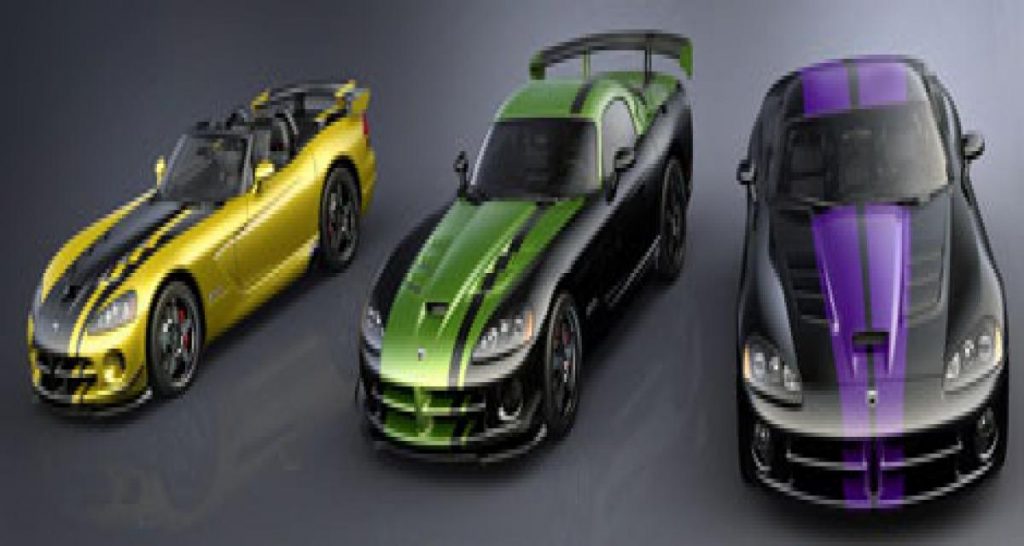 Dernières éditions limitées pour la Viper