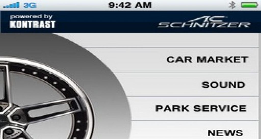 AC Schnitzer : une application iPhone