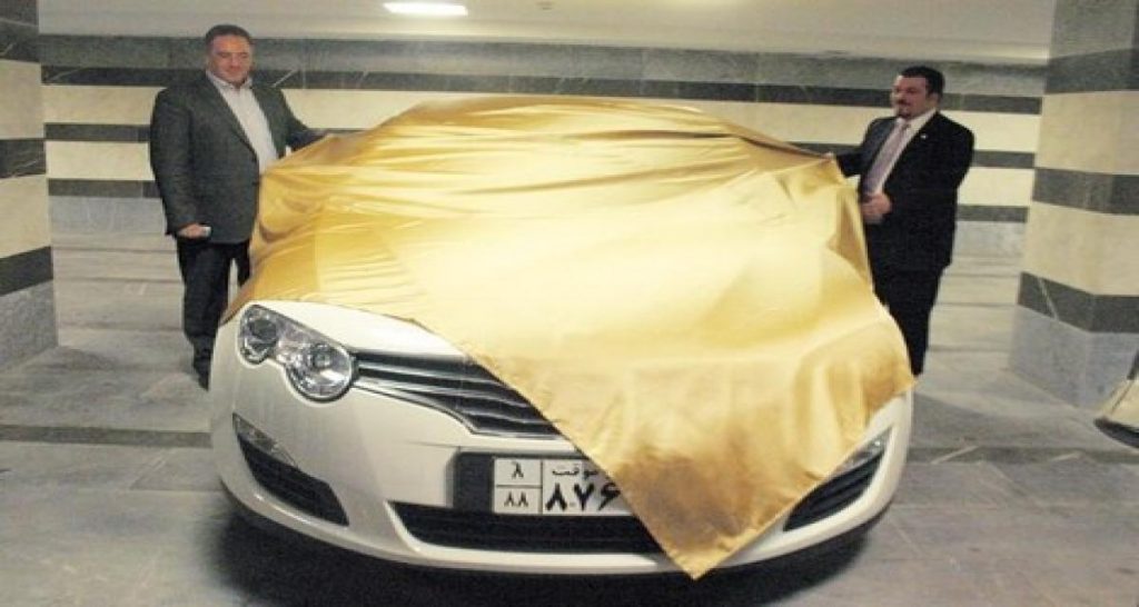 MG arrive en Iran