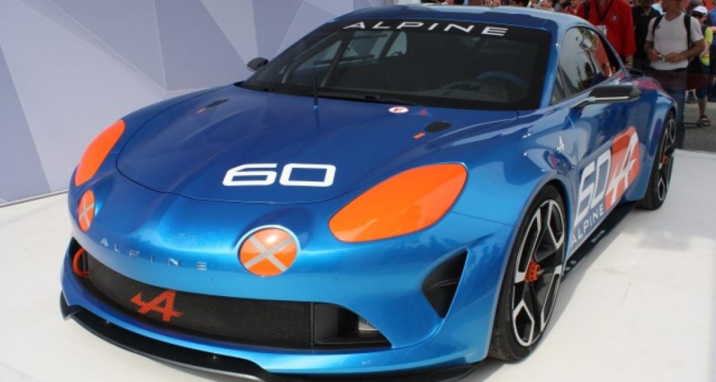 Le concept car Alpine Célébration de près
