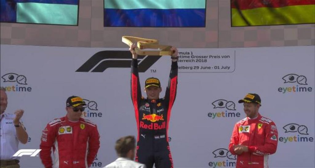 F1 Autriche 2018 : la quatrième de Verstappen