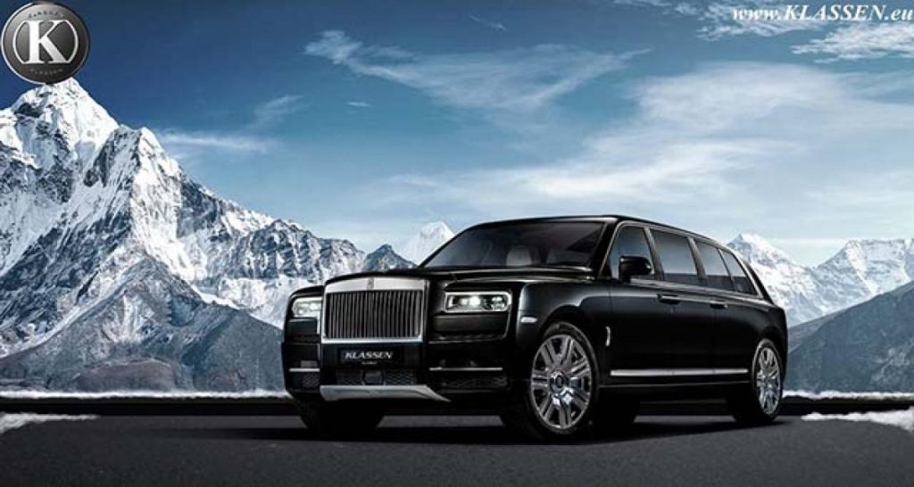 Le Rolls Royce Cullinan allongé et blindé