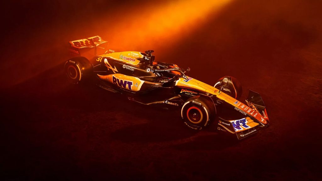 Alpine vire à l’orange avec Indiana Jones Alpine F1 Indiana Jones