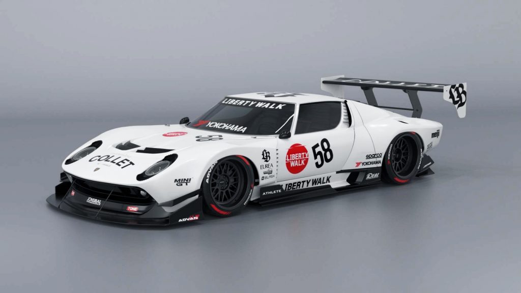 Liberty Walk a osé « coursifier » une Lamborghini Miura Liberty Walk Miura