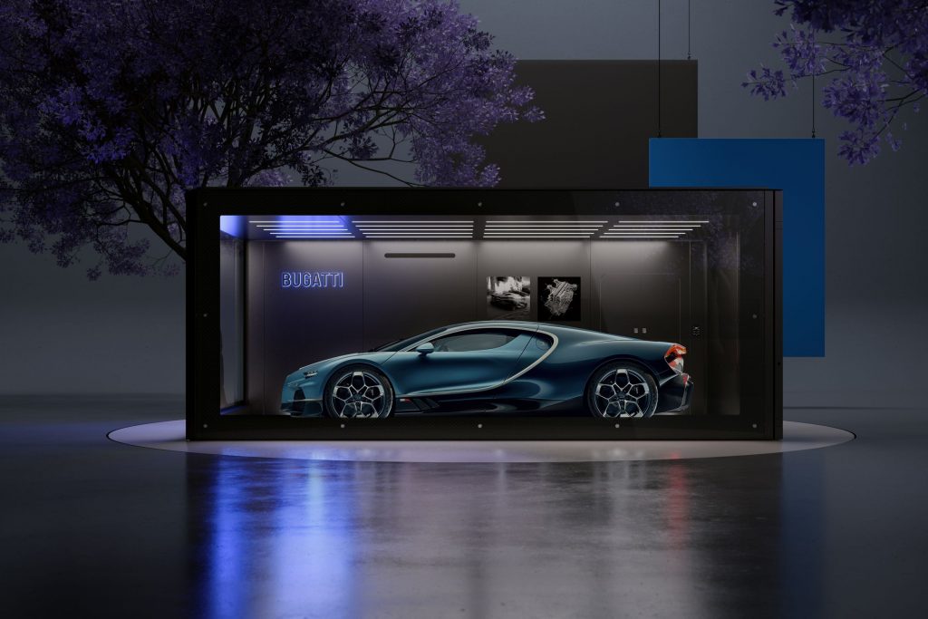Une Bugatti dans un garage ? Non, dans un écrin ! Bugatti