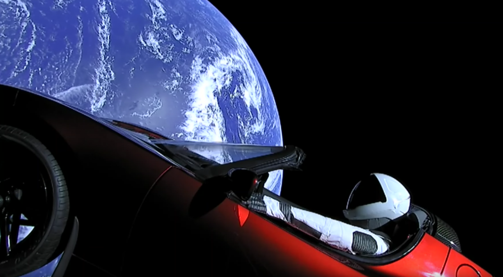 C’est une étoile ? C’est un astéroïde ? Non, c’est le Roadster Tesla !