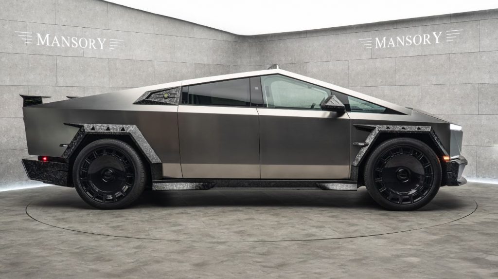 1740726530-mansory elongation tesla cybertruck design side profile carbon fiber design