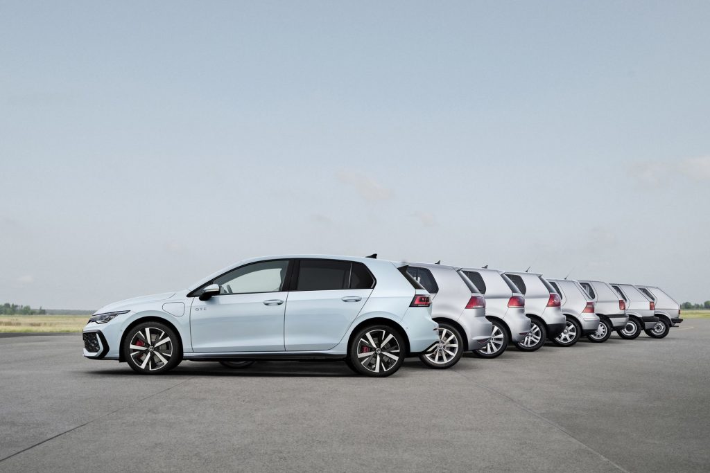 8 générations de Golf se sont succédés