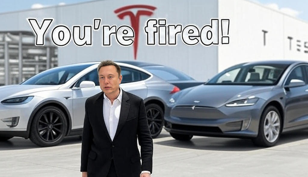 Tesla dément toute recherche de nouveau PDG Elon Musk viré de Tesla. Image générée par l'IA Grok.