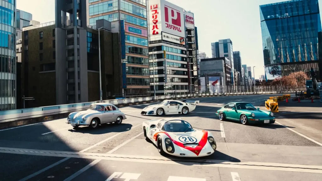 Luft Tokyo 2026 : les classiques Porsche s'exposent en plein autoroute, au cœur de Ginza