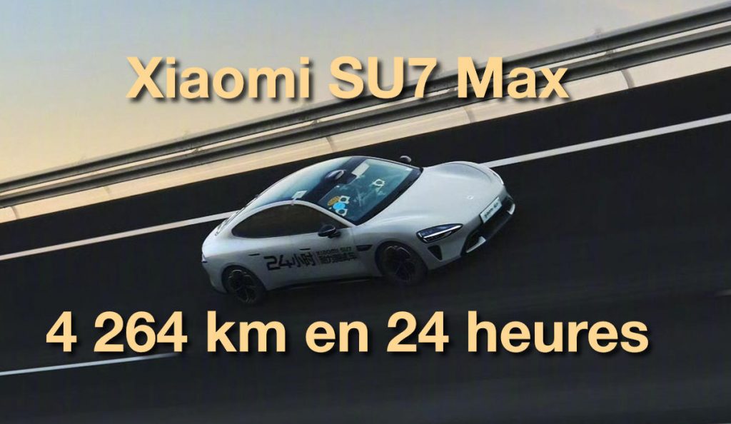 4 264 km en une journée : la Xiaomi SU7 repousse toutes les limites