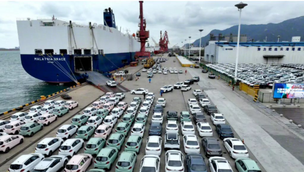 Chine : exportations automobiles en forte accélération