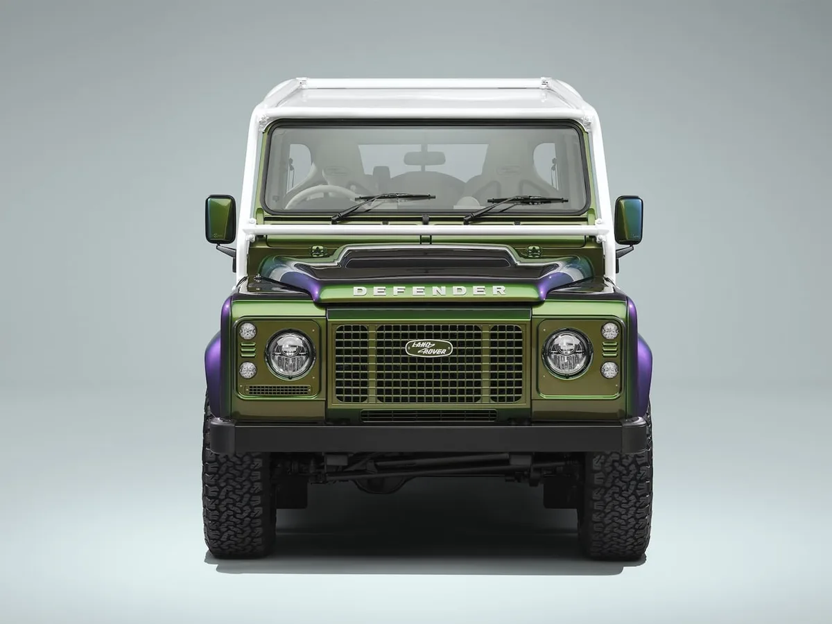 Un acheteur mystère commande quatre Defender V8 à peinture caméléon pour plus d’un million d'euros Un acheteur mystère commande quatre Defender V8 à peinture caméléon pour plus d’un million d'euros