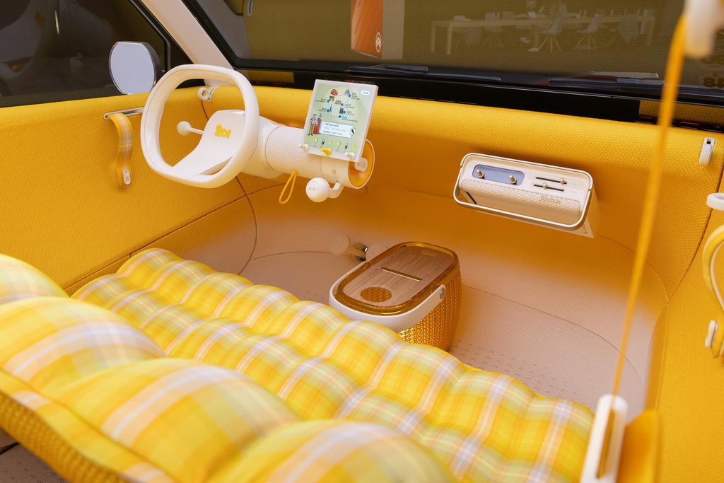 L'intérieur de la Citroen 2CV concept 2026