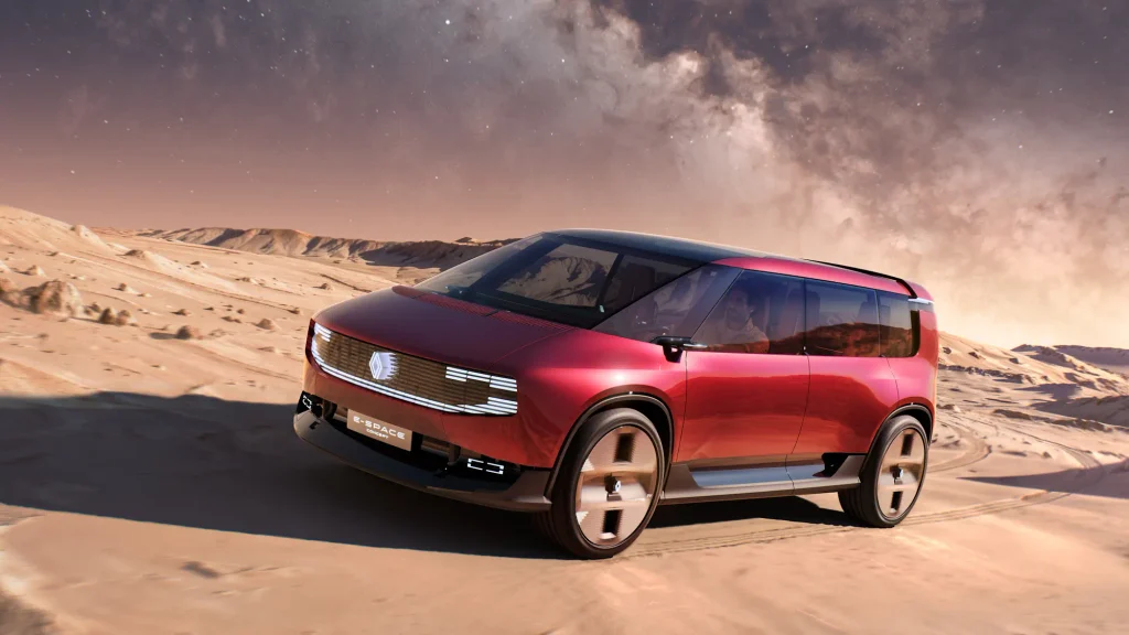 Et si le vrai luxe, c'était l'espace pourrait être le slogan du concept Renault E-Space